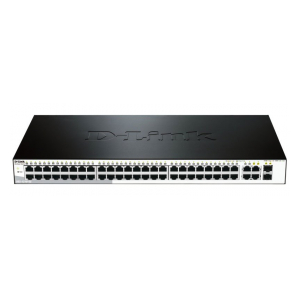 DES-1210-52 Настраиваемый коммутатор с 48 портами 10/100Base-TX + 2 портами 10/100/1000BASE-T, 2 комбо-портами 10/100/1000BASE-T/SFP
