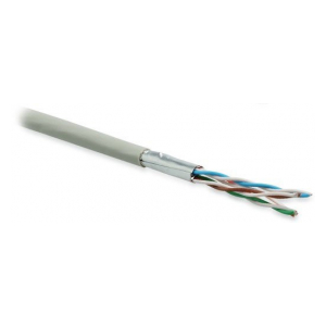 UFTP4-C6-P26-IN-LSZH-GY-100 UFTP4-C6-P26-IN-LSZH-GY-100 (100 м) Кабель витая пара, экранированная U/FTP, категория 6, 4 пары (26 AWG), многожильный (patch), каждая пара в фольге, LSZH, серый Hyperline