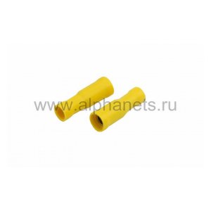 08-0232 Разъём штекерный изолированный (гн.d=5мм) 4-6мм (FRD5.5-195), желтый REXANT (Цена за шт., в уп. 100 шт.)