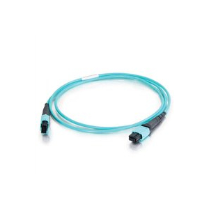 FHD-MC3-503-MPOF12/PS-MPOF12/PS-B-1M-LSZH-AQ Патч-корд волоконно-оптический MPO (мама) - MPO (мама), тип B, 12 волокон, 50/125 (OM3), 40/100G, LSZH, 1 м Hyperline