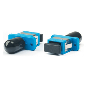 FA-S11Z-SC/ST-N/BK-SL Оптический проходной адаптер SC/UPC-ST/UPC, SM/MM, simplex, корпус металл, черные колпачки Hyperline