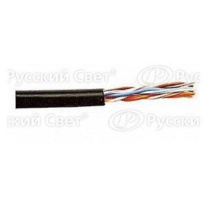 LC3-C5E04-339 ITK Каб. вп F/UTP, кат.5E 4х2х24AWG solid, LDPE, 305м, чер.