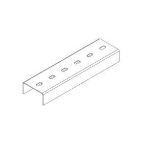 СПч704025U1-3 Профиль монтажный U-образный 70х40х3000 (2,5 мм) (неоцинк.)