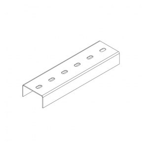 СПч804020U1-3 Профиль монтажный U-образный 80х40х3000 (2 мм) (неоцинк.)