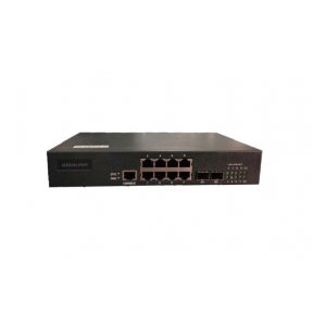 GL-SW-F201-10 Управляемый коммутатор L2 GIGALINK 8 Base-T 10/100Mb/s портов, 2 SFP 1000Mb/s, 1 Console. 1U 19'', 220V