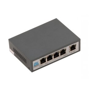 GL-SW-F001-04P Коммутатор GIGALINK, неуправляемый, 4 PoE (802.3af/at) порта 100Мбит/с, 1 Uplink порт 100Мбит/с, 60Вт