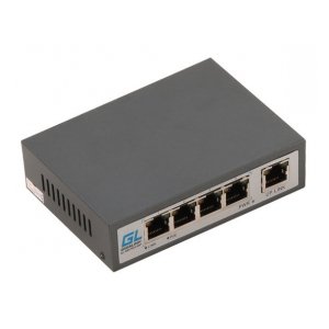GL-SW-F001-04HP Коммутатор GIGALINK, неупр., 4 PoE (802.3af/at) портов 100Мб/с, 1 Uplink порт 100Мб/с, 120Вт
