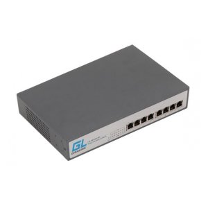 GL-SW-G001-08P Коммутатор GIGALINK, неуправляемый, 8 PoE (802.3af) портов 1Гбит/с, 120Вт