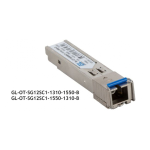 GL-OT-SG12SC1-1310-1550-B Модуль GIGALINK SFP, WDM, 1,25Gb/s одно волокно SM, SC, Tx:1310/Rx:1550 нм, 12 дБ до 20 км