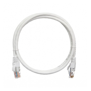 NMC-PC4UD55B-050-WT Коммутационный шнур NIKOMAX U/UTP 4 пары, Кат.5е (Класс D), 100МГц, 2хRJ45/8P8C, T568B, заливной, с защитой защелки, многожильный, BC (чистая медь), 24AWG (7х0,205мм), PVC нг(А), белый, 5м