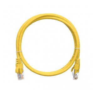 NMC-PC4UD55B-015-C-YL Коммутационный шнур NIKOMAX U/UTP 4 пары, Кат.5е (Класс D), 100МГц, 2хRJ45/8P8C, T568B, заливной, с защитой защелки, многожильный, BC (чистая медь), 24AWG (7х0,205мм), LSZH нг(А)-HFLTx, желтый, 1,5м