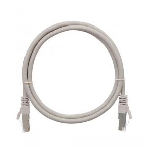 NMC-PC4SE55B-005-C-GY Коммутационный шнур NIKOMAX S/FTP 4 пары, Кат.6 (Класс E), 250МГц, 2хRJ45/8P8C, T568B, заливной, с защитой защелки, многожильный, BC (чистая медь), 26AWG (7х0,165мм), LSZH нг(А)-HFLTx, серый, 0,5м