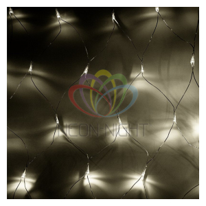 215-136 Гирлянда "Сеть" 1,8х1,5м, прозрачный ПВХ, 180 LED Тепло-Белые Neon-Night