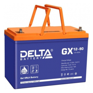 GX12-90 Аккумуляторная батарея Delta GX 12-90 (12V / 90Ah)