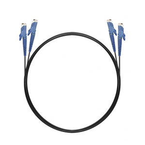 NTSS-DPC-50-E2000/U-E2000/U-3.0-1-BL Шнур оптический dpc E2000/UPC-E2000/UPC 50/125 3.0мм 1м черный LSZH (патч-корд)