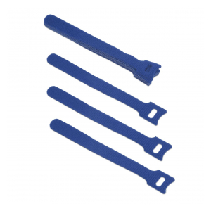 Cabeus CLAMP-150-BL Хомут для кабеля, липучка с мягкой застежкой, 150x14 мм, синий (10 шт.)
