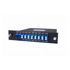 ML-MUXC-8LPF-C1SPF-MH-STR Мультиплексор MlaxLink одноволоконный CWDM, 8-канальный, корпусной,  (1470/1610, 1490/1590, 1510/1570, 1530/1550, 1370/1450, 1350/1430, 1330/1410, 1310/1390), Com:LC, Line:LC