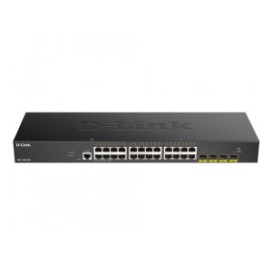 DGS-1250-28X Настраиваемый коммутатор 2 уровня c 24 портами 10/100/1000Base-T и 4 портами 10GBase-X SFP+