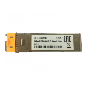 DIS-S310T Промышленный WDM SFP-трансивер с 1 портом 1000Base-BX-D (Tx:1550 нм, Rx:1310 нм) для одномодового оптического кабеля (до 10 км)