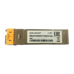 DIS-S330T Промышленный WDM SFP-трансивер с 1 портом 1000Base-BX-D (Tx:1550 нм, Rx:1310 нм) для одномодового оптического кабеля (до 30 км)