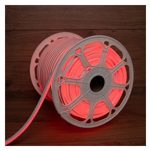 131-092 Гибкий неон LED SMD 8х16 мм, двухсторонний, красный, 120 LED/м, бухта 100 м