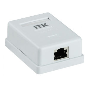 CS2-1C5EF-12-G Розетка инф. настенная RJ45 кат. 5Е FTP 1 порт GENERICA