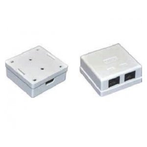 CS2-1C5EU-22-G Розетка инф. настенная RJ45 кат. 5Е UTP 2 порта GENERICA