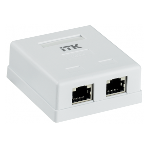 CS2-1C06F-22 ITK Настенная инф. розетка RJ45 кат. 6 FTP 2-порт