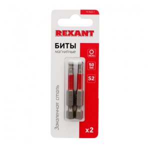 92-0422-1 Бита шестигранная HEX-4*50 мм для шуруповерта (упак. 2 шт.) REXANT