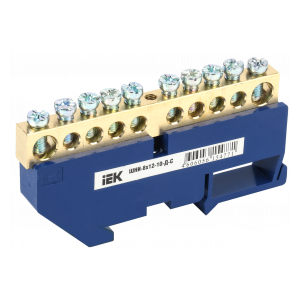 YNN10-812-10D-K07 Шина N "ноль" на DIN-изол ШНИ-8х12-10-Д-С ИЭК