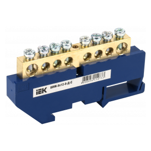 YNN10-812-8D-K07 Шина N "ноль" на DIN-изол ШНИ-8х12-8-Д-С ИЭК