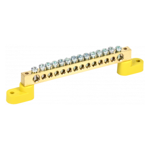 YNN10-812-14C2-K05 Шина PE "земля" на двух угловых изол ШНИ-8х12-14-У2-Ж ИЭК