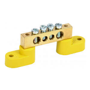 YNN10-812-4C2-K05 Шина PE "земля" на двух угловых изол ШНИ-8х12-4-У2-Ж ИЭК