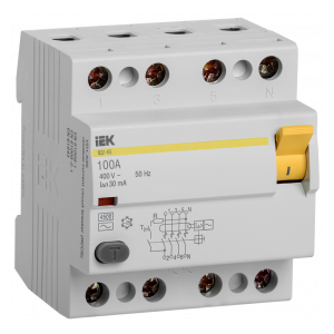 MDV10-4-100-030 УЗО ВД1-63 4Р100А 30мА ИЭК