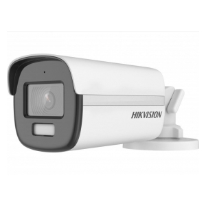Hikvision DS-2CE12DF3T-FS(3.6mm) 2Мп уличная компактная цилиндрическая HD-TVI камера с LED подсветкой до 40м и встроенным микрофоном (AoC)