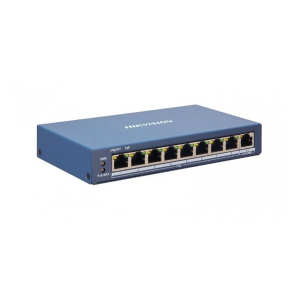Hikvision DS-3E1309P-EI L2, Смарт-управляемый коммутатор, 9 10/100M RJ45 PoE-порт, 1 10/100M RJ45 port, 802.3af/at, бюджет PoE 110Вт