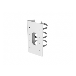 Hikvision DS-1475ZJ-SUS Крепление на столб, белое, нержавеющая сталь, 127х46х250мм