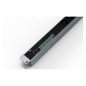 R-MC1-32-4x3C13-2x2C19-A-1420-K Упр. верт. блок розеток с монит. Rem-MC1 4x3 С13, 2x2 С19, 32A, алюм., 33-48U, колодка