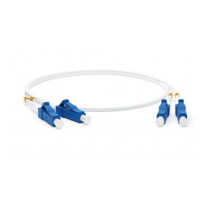 FC-S2-9A1-LC/UR-SC/UR-H-0.5M-LSZH-WH Патч-корд волоконно-оптический (шнур) SM 9/125 (G.657), LC-SC, 2.0 мм, simplex, LSZH, 0.5 м Hyperline