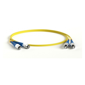 FC-D2-9-FC/UR-FC/UR-H-1.5M-LSZH-YL Патч-корд волоконно-оптический (шнур) SM 9/125 (OS2), FC/UPC-FC/UPC, 2.0 мм, duplex, LSZH, 1.5 м Hyperline
