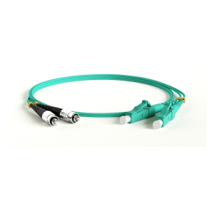 FC-D2-503-FC/PR-LC/PR-H-1.5M-LSZH-AQ Патч-корд волоконно-оптический (шнур) MM 50/125(OM3), FC-LC, duplex, LSZH, 1.5 м Hyperline