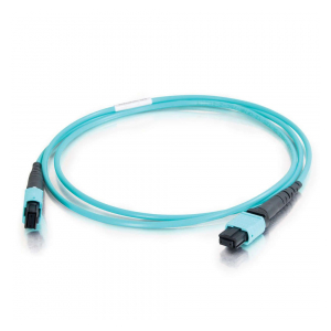 FHD-MC3-503-MPOM12/PS-MPOF12/PS-A-1M-LSZH-AQ Патч-корд волоконно-оптический MPO (папа) - MPO (мама), тип A, 12 волокон, OM3, 40/100G, LSZH, 1 м Hyperline