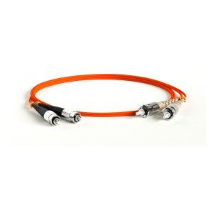 FC-D2-50-FC/PR-ST/PR-H-0.5M-LSZH-OR Патч-корд волоконно-оптический (шнур) MM 50/125, FC-ST, 2.0 мм, duplex, LSZH, 0.5 м Hyperline