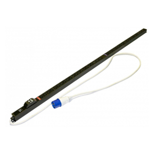 SHE-36IEC-6BIEC-B-2.5PVB Блок розеток, вертикальный, 36 розеток IEC320 C13, 6 розеток IEC320 C19, автоматический выключатель, кабель питания 2.5м (3х4.0мм2) с вилкой IEC 60309 32A (2P+E), 250В, 1860x44.4x44.4мм (ДхШхВ), корпус сталь, черный Hyperline