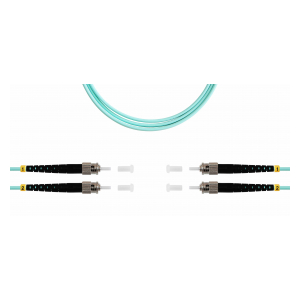 ШОС-2x3.0-2ST/U-2ST/U-MM503-2м-LSZH-AQ TELCORD ШОС-2x3.0-2ST/U-2ST/U-MM503-2м-LSZH-AQ Шнур оптический duplex (ШОС), ST/UPC - ST/UPC, MM503, 3.0мм, LSZH, 2м