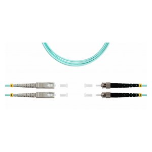 ШОС-ARM-2x3.0-2SC/U-2ST/U-MM503-2м-LSZH-AQ TELCORD ШОС-ARM-2x3.0-2SC/U-2ST/U-MM503-2м-LSZH-AQ Шнур оптический армированный duplex (ШОС), SC/UPC - SC/UPC, MM50(OM3), 3.0мм, LSZH, 2м