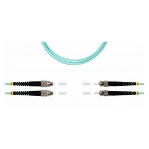 ШОС-ARM-2x3.0-2FC/U-2ST/U-MM503-1м-LSZH-AQ TELCORD ШОС-ARM-2x3.0-2FC/U-2ST/U-MM503-1м-LSZH-AQ Шнур оптический армированный duplex (ШОС), FC/UPC - ST/UPC, MM50(OM3), 3.0мм, LSZH, 1м