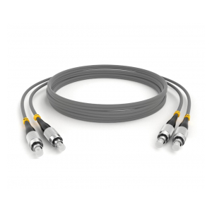ШОС-ARM-2x3.0-2FC/U-2FC/U-MM62-2м-LSZH-GY TELCORD ШОС-ARM-2x3.0-2FC/U-2FC/U-MM62-2м-LSZH-GY Шнур оптический армированный duplex (ШОС), FC/UPC - FC/UPC, MM62.5, 3.0мм, LSZH, 2м