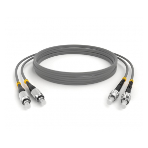 ШОС-ARM-2x3.0-2FC/U-2ST/U-MM62-2м-LSZH-GY TELCORD ШОС-ARM-2x3.0-2FC/U-2ST/U-MM62-2м-LSZH-GY Шнур оптический армированный duplex (ШОС), FC/UPC - ST/UPC, MM62.5, 3.0мм, LSZH, 2м