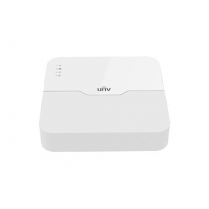 Uniview NVR501-04B-LP4 Видеорегистратор IP 4-х канальный 4K с 4 PoE портами; Входящий поток на запись до 80Мбит/с; Поддерживаемые форматы сжатия: Ultra 265/H.265/H.264; Запись: разрешение до 4K; HDD; 1 SATA3 до 6Тб; Декодирование: 4 x 4K@30; Видеовыходы: 1 HDMI, 1 VGA; Сеть: 1 порт 100Mb, 4 порта PoE (EEE 802.3at, IEEE 802.3af); Аудио выход; USB: 1 порт USB2.0, 1 порт USB3.0; Поддержка ONVIF, SDK; Поддержка: iOS, Android; Пластик; Питание: DC 48В